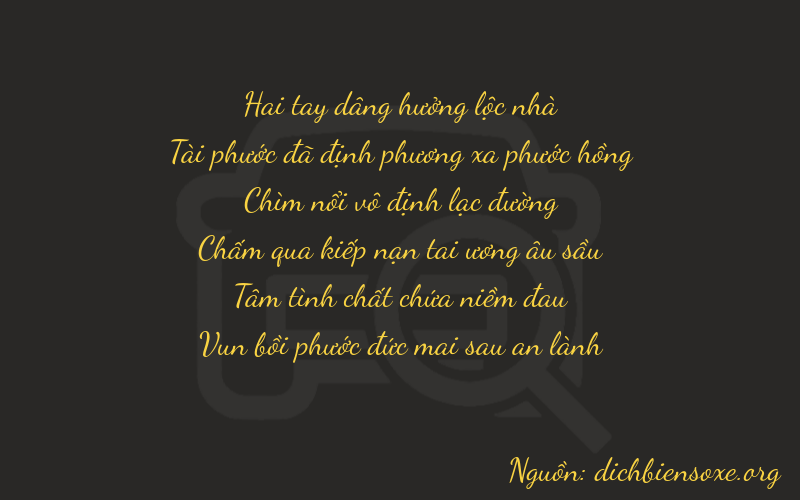 Thơ dịch biển số xe 26687