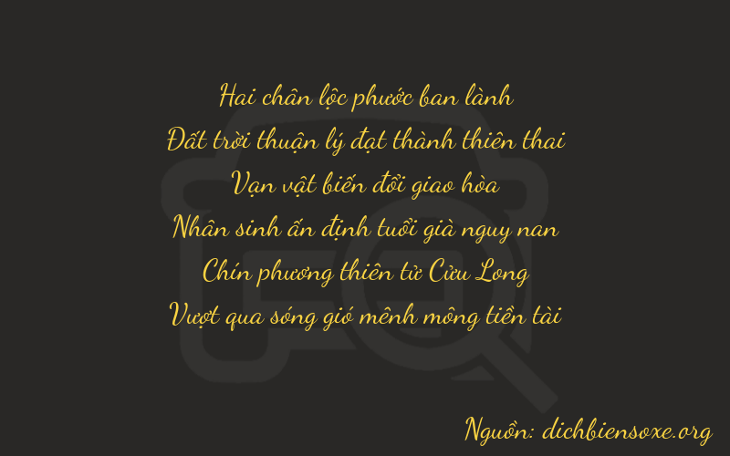 Thơ dịch biển số xe 26693