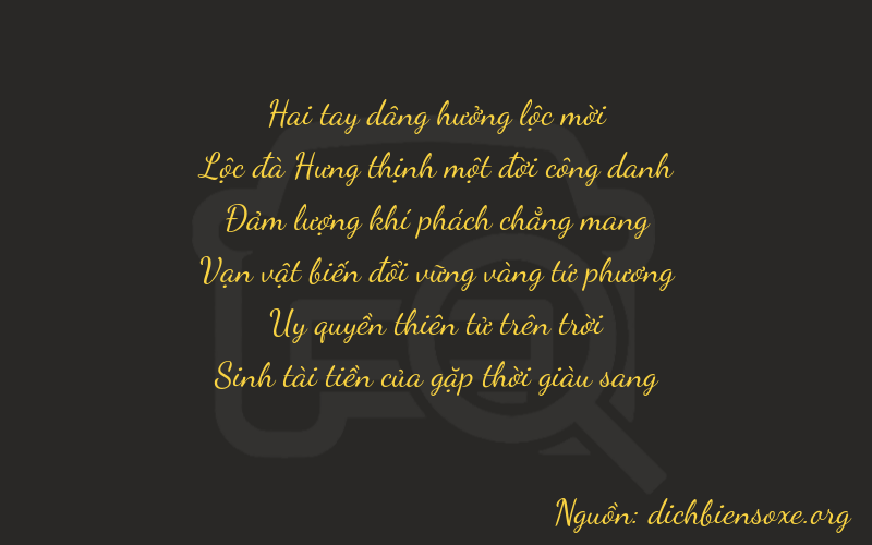 Thơ dịch biển số xe 26695