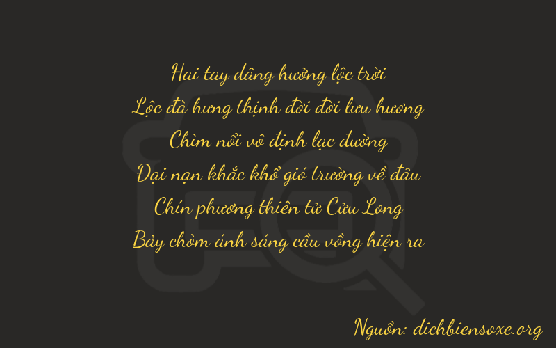 Thơ dịch biển số xe 26697