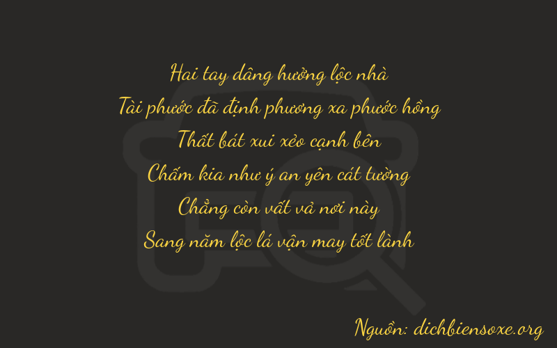 Thơ dịch biển số xe 26705
