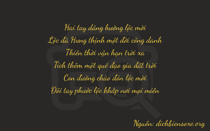 Thơ dịch biển số xe 26722