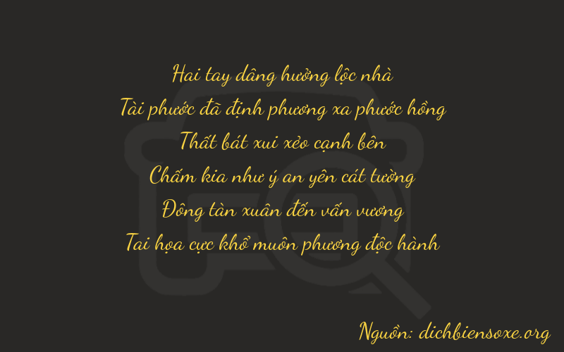 Thơ dịch biển số xe 26741