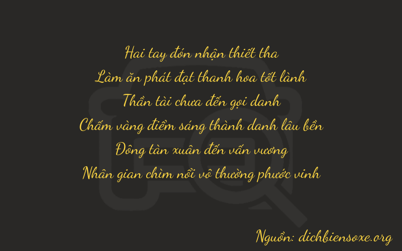 Thơ dịch biển số xe 26744