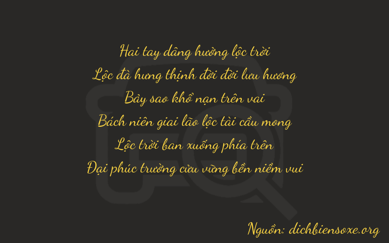 Thơ dịch biển số xe 26769