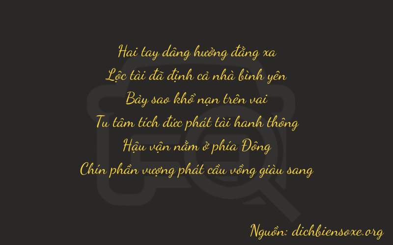Thơ dịch biển số xe 26779