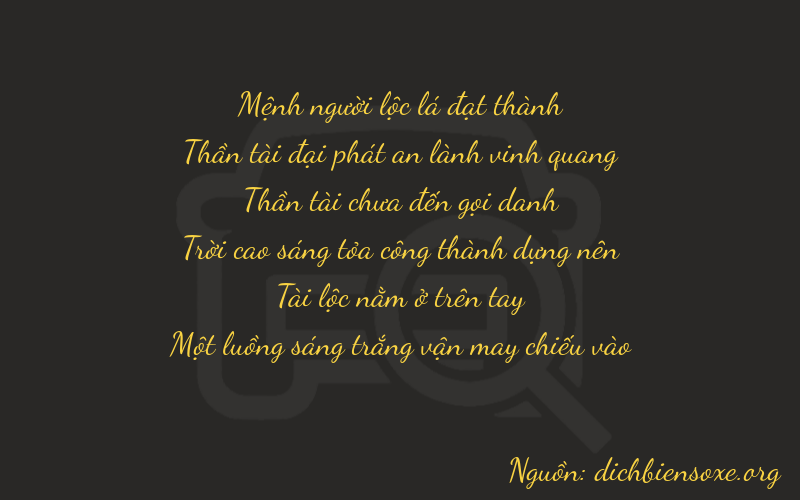 Thơ dịch biển số xe 26781