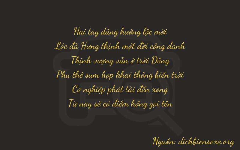 Thơ dịch biển số xe 26785