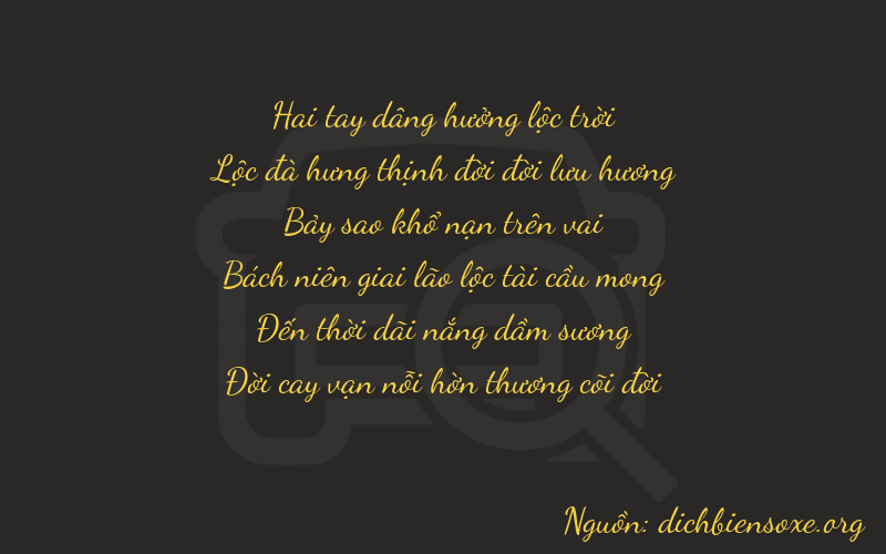 Thơ dịch biển số xe 26787
