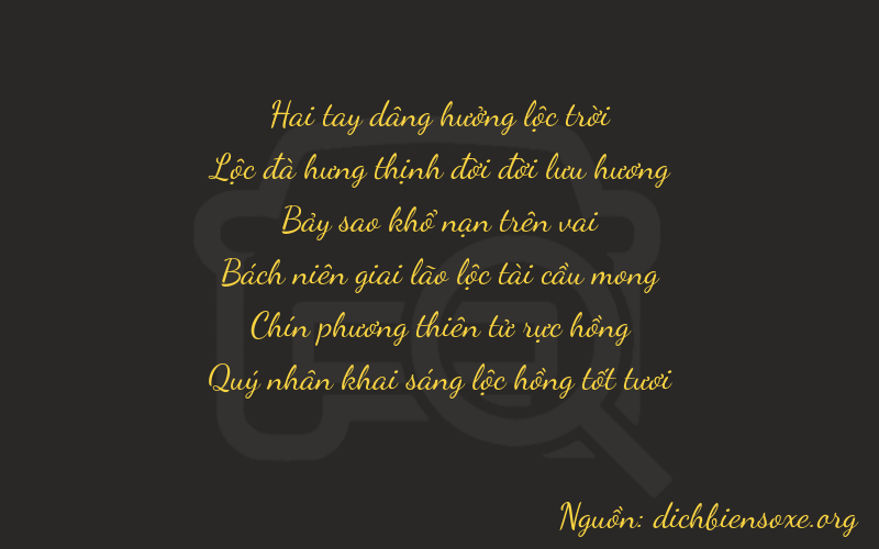 Thơ dịch biển số xe 26796