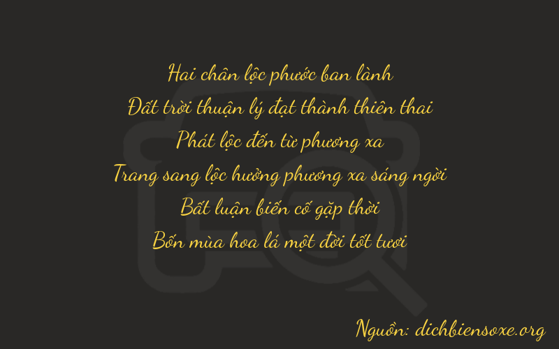 Thơ dịch biển số xe 26801