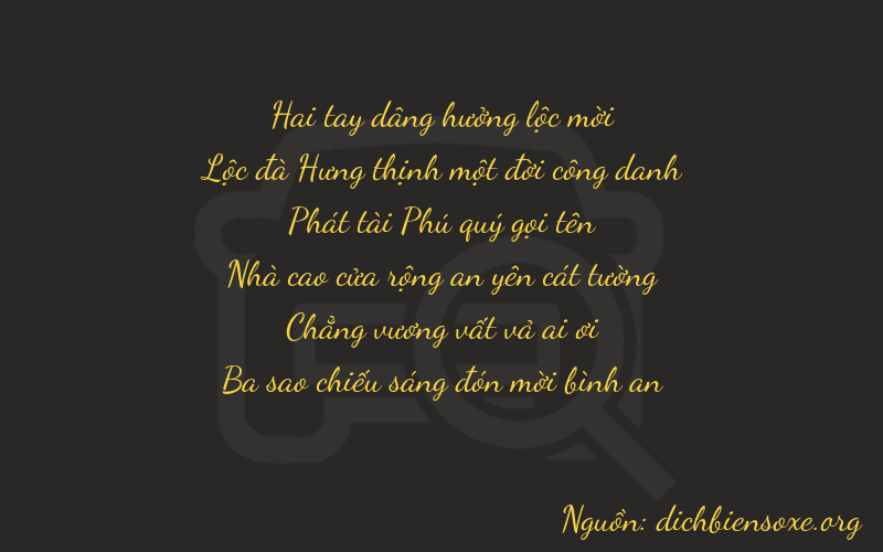 Thơ dịch biển số xe 26803