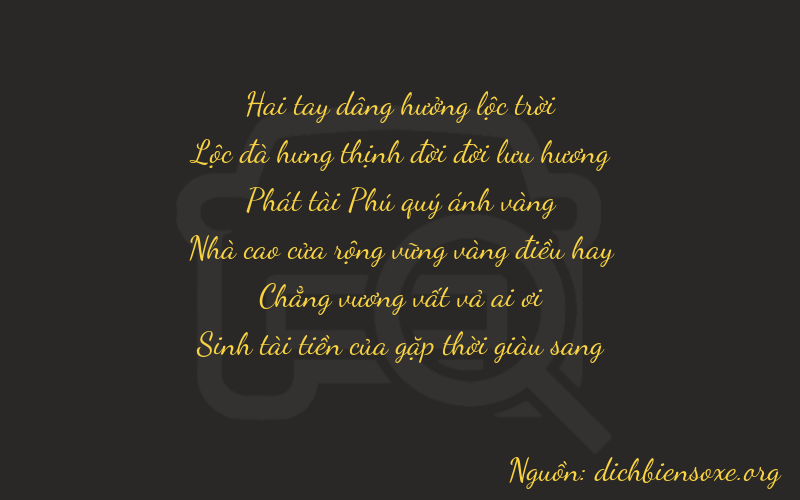 Thơ dịch biển số xe 26805