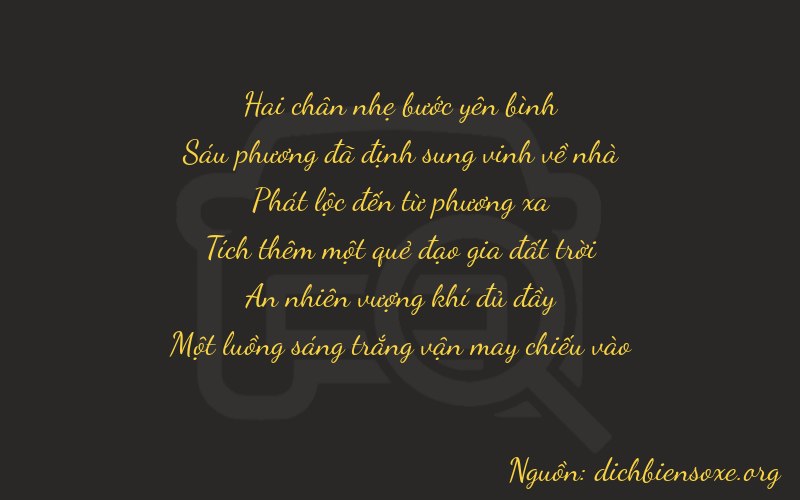 Thơ dịch biển số xe 26811