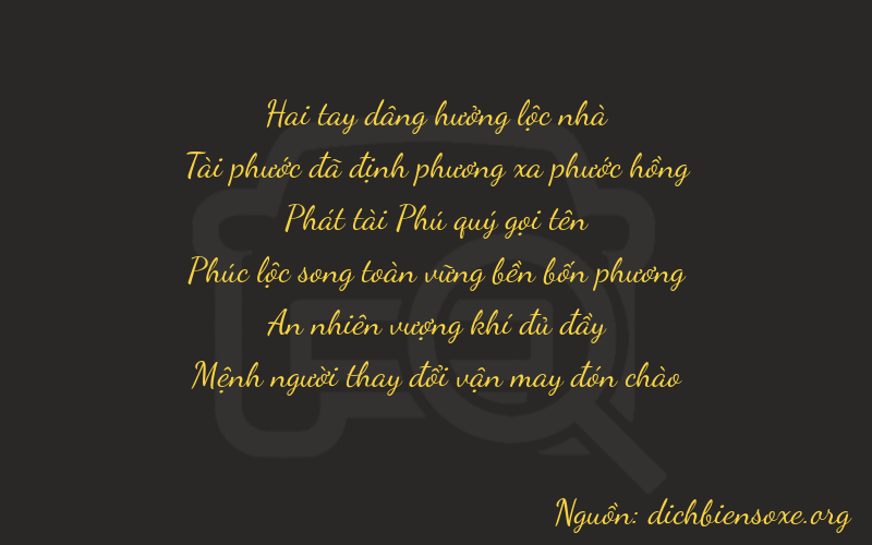 Thơ dịch biển số xe 26813
