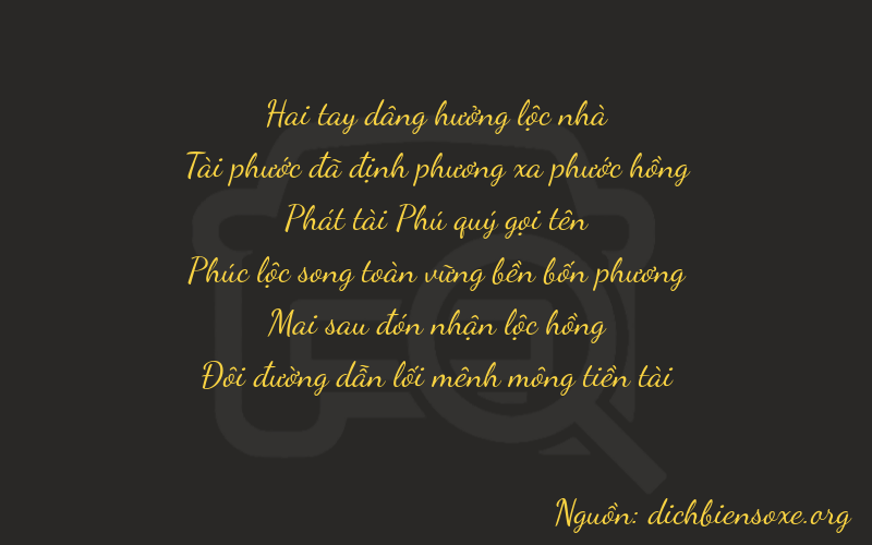 Thơ dịch biển số xe 26822