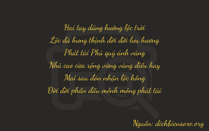 Thơ dịch biển số xe 26823