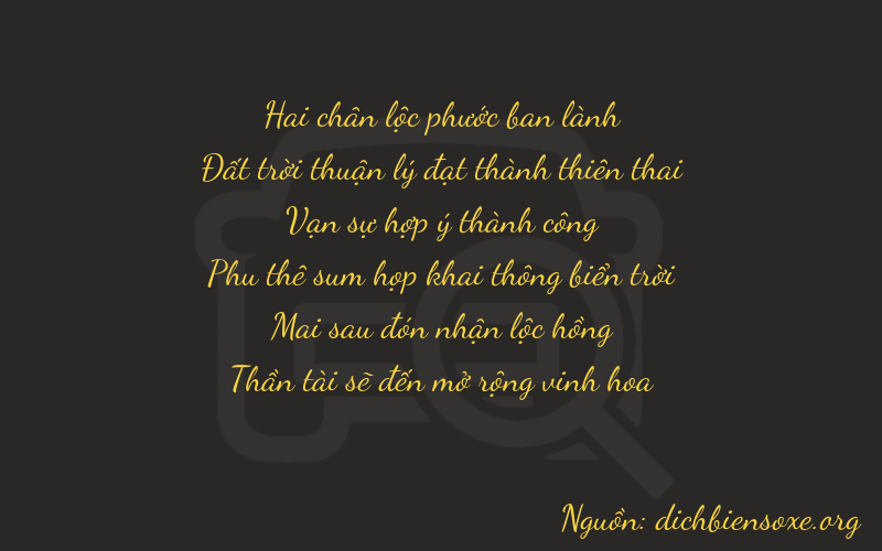 Thơ dịch biển số xe 26828