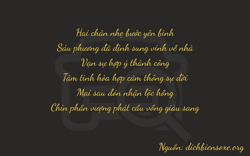Thơ dịch biển số xe 26829