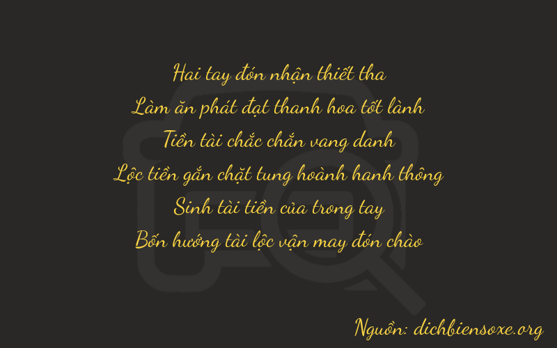 Thơ dịch biển số xe 26834
