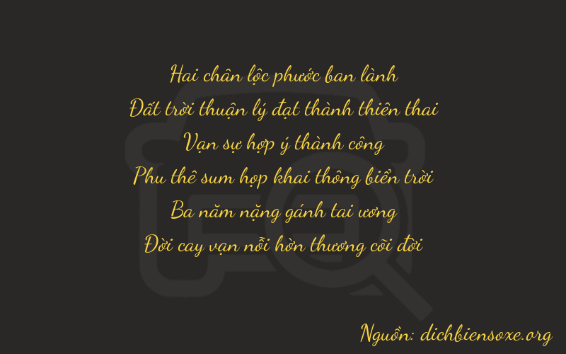 Thơ dịch biển số xe 26837
