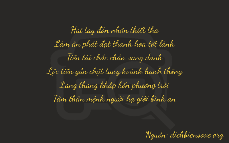 Thơ dịch biển số xe 26843