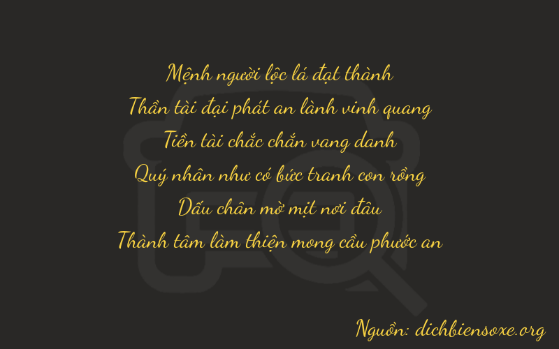 Thơ dịch biển số xe 26853