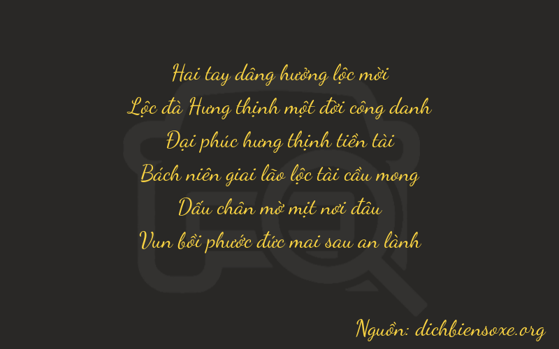Thơ dịch biển số xe 26857