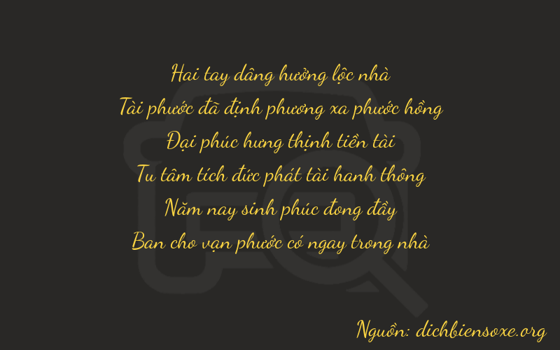 Thơ dịch biển số xe 26858