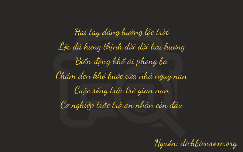 Thơ dịch biển số xe 26859