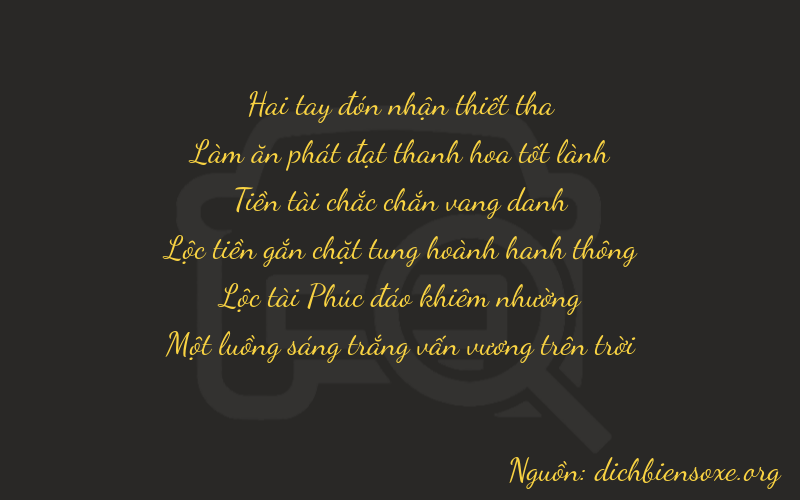 Thơ dịch biển số xe 26861