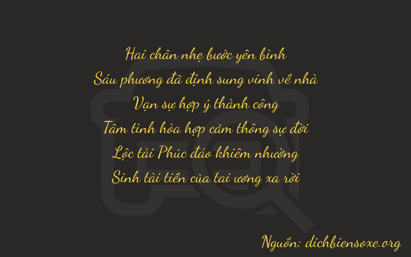 Thơ dịch biển số xe 26865