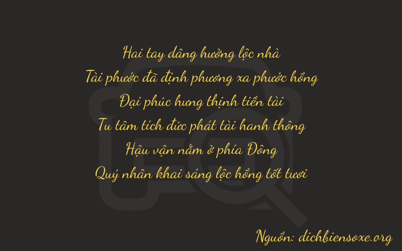 Thơ dịch biển số xe 26876