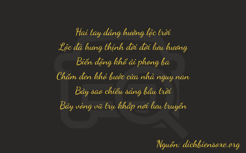 Thơ dịch biển số xe 26877