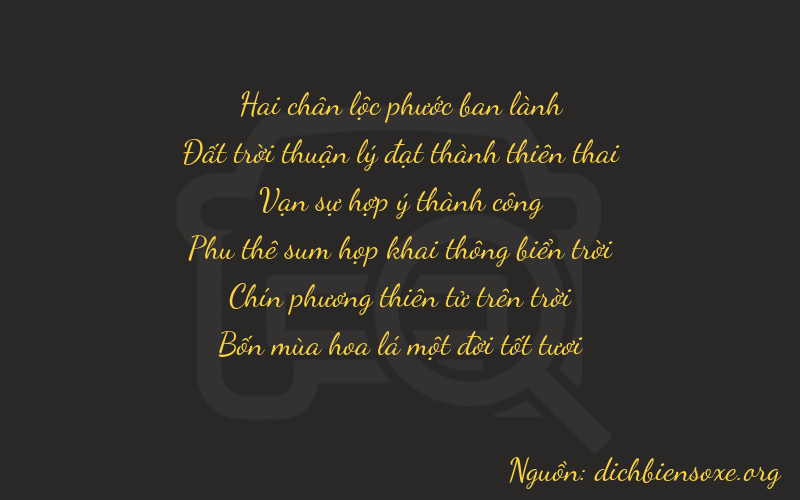 Thơ dịch biển số xe 26891
