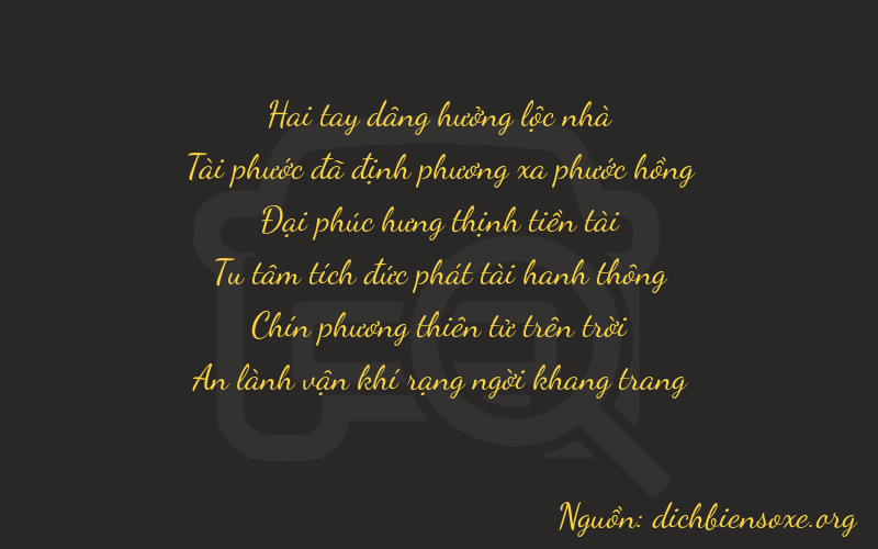 Thơ dịch biển số xe 26894
