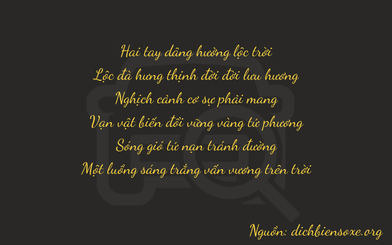 Thơ dịch biển số xe 26931