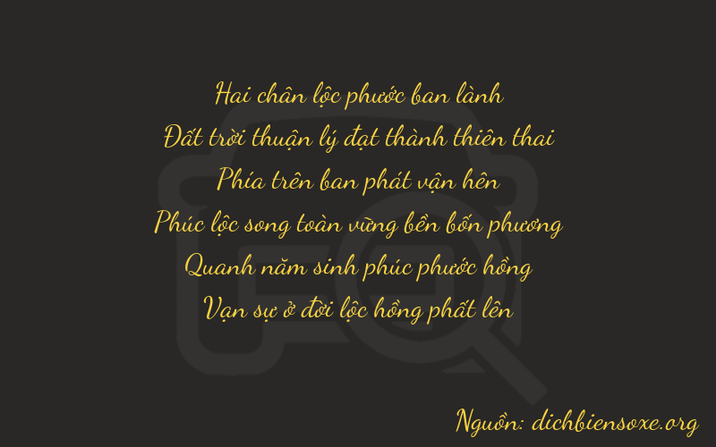 Thơ dịch biển số xe 26954