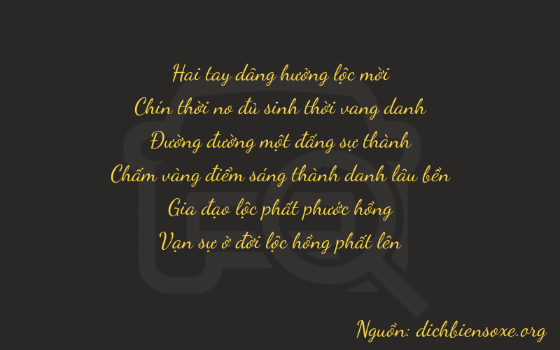 Thơ dịch biển số xe 29164