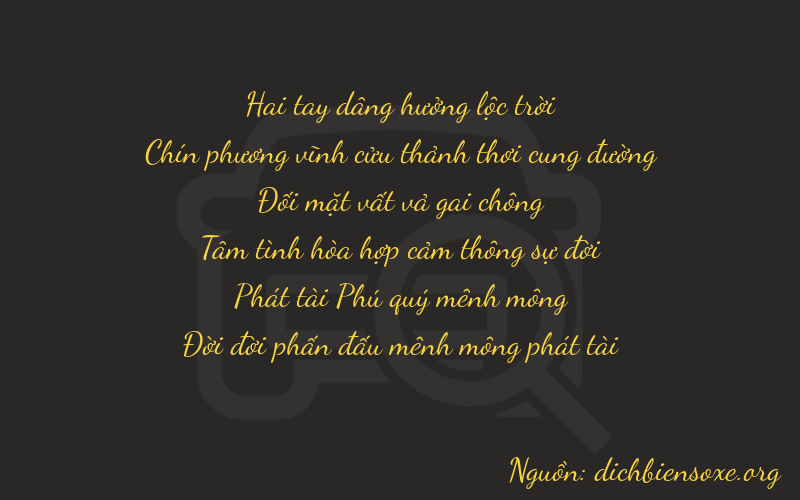 Thơ dịch biển số xe 29283