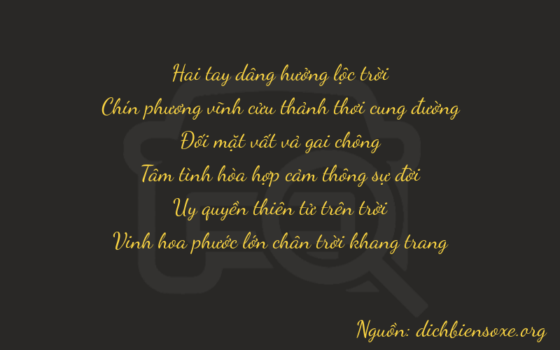 Thơ dịch biển số xe 29292