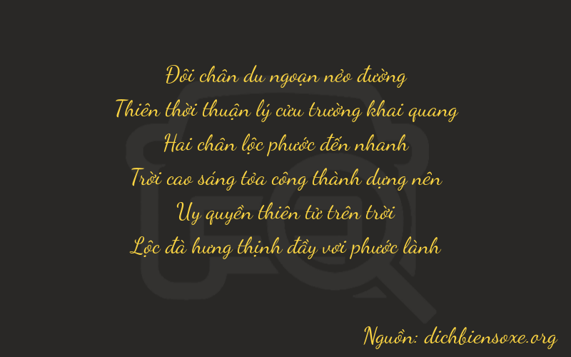 Thơ dịch biển số xe 29296