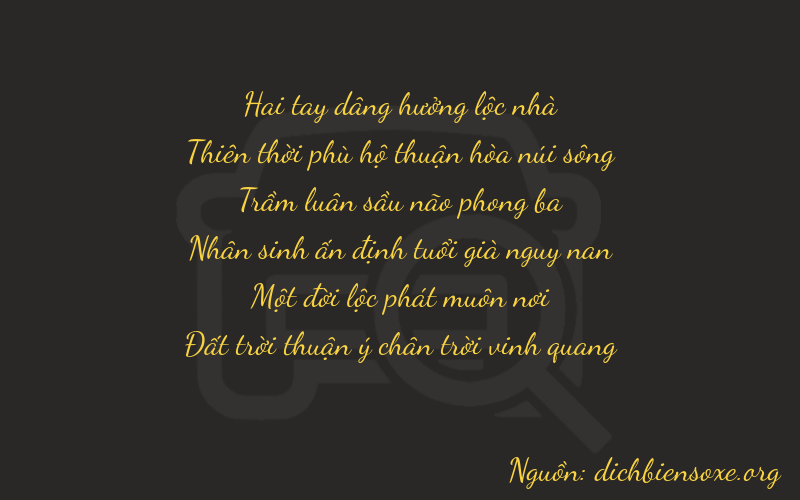 Thơ dịch biển số xe 29318