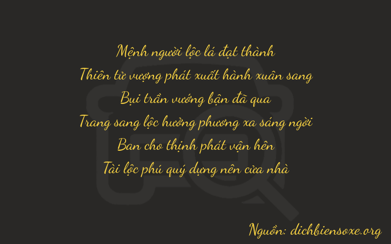 Thơ dịch biển số xe 29322