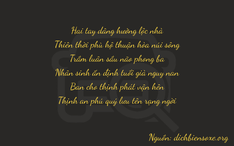 Thơ dịch biển số xe 29327
