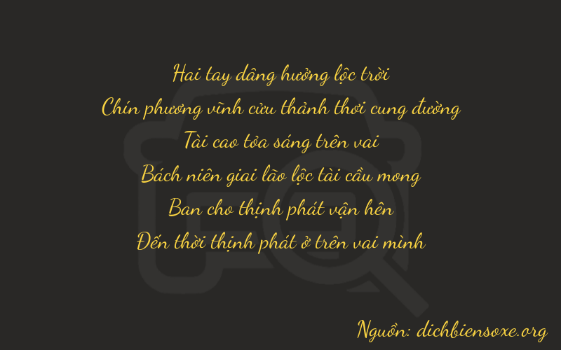 Thơ dịch biển số xe 29328