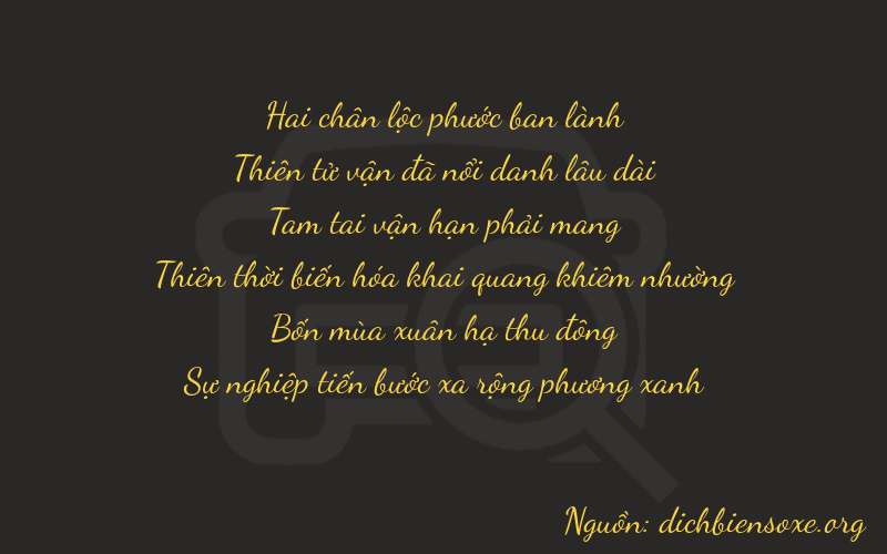 Thơ dịch biển số xe 29342