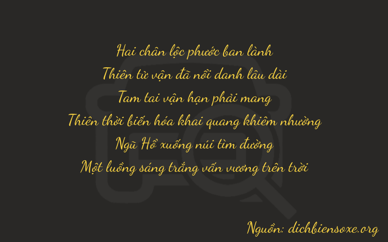 Thơ dịch biển số xe 29351