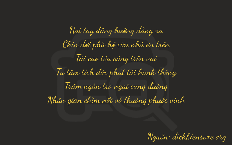 Thơ dịch biển số xe 29374
