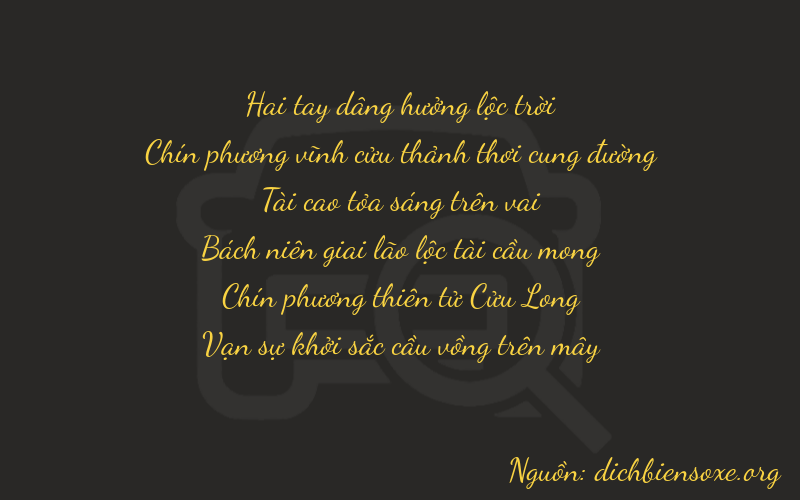 Thơ dịch biển số xe 29391